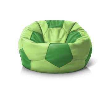 Крісло м''яч LightGreen + Green' — ергономічні м’які меблі для дому та офісної лаунж-зони.